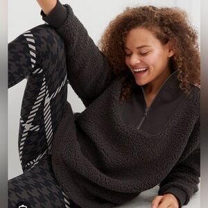 Aerie Dream Sherpa Quarter Zip NWT